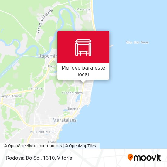 Rodovia Do Sol, 1310 mapa
