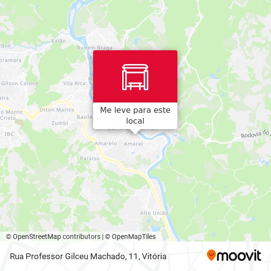 Rua Professor Gilceu Machado, 11 mapa
