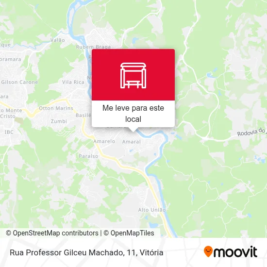 Rua Professor Gilceu Machado, 11 mapa