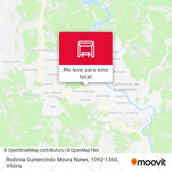 Rodovia Gumercindo Moura Nunes, 1092-1360 mapa