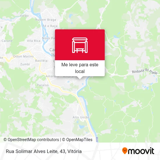 Rua Solimar Alves Leite, 43 mapa