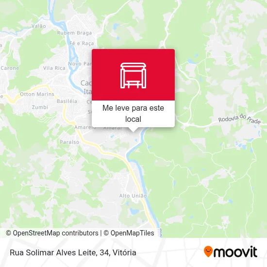 Rua Solimar Alves Leite, 34 mapa