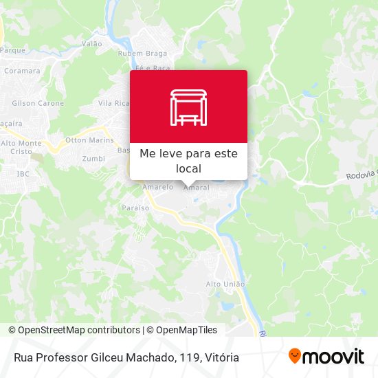 Rua Professor Gilceu Machado, 119 mapa