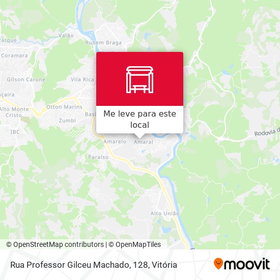 Rua Professor Gilceu Machado, 128 mapa