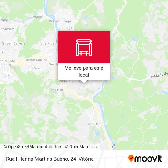 Rua Hilarina Martins Bueno, 24 mapa