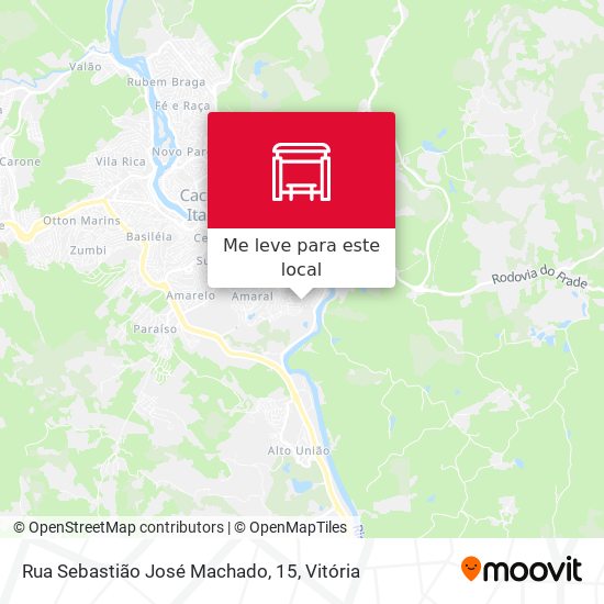 Rua Sebastião José Machado, 15 mapa