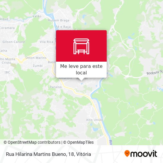 Rua Hilarina Martins Bueno, 18 mapa