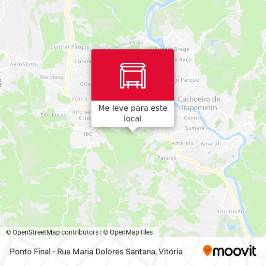 Ponto Final - Rua Maria Dolores Santana mapa