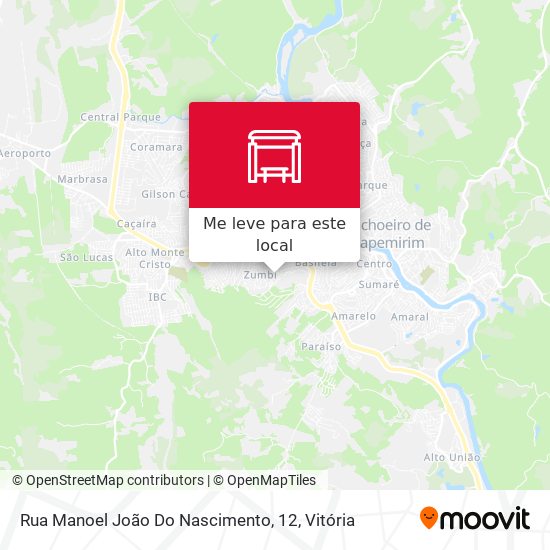 Rua Manoel João Do Nascimento, 12 mapa