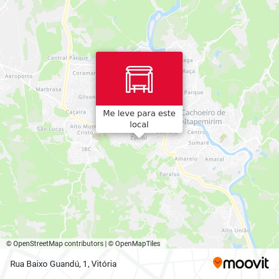 Rua Baixo Guandú, 1 mapa