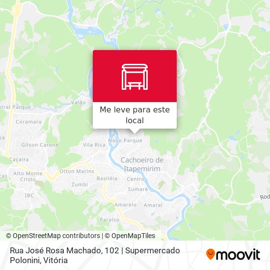 Rua José Rosa Machado, 102 | Supermercado Polonini mapa
