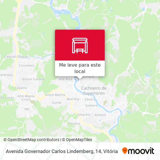 Avenida Governador Carlos Lindemberg, 14 mapa