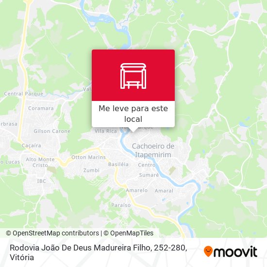 Rodovia João De Deus Madureira Filho, 252-280 mapa