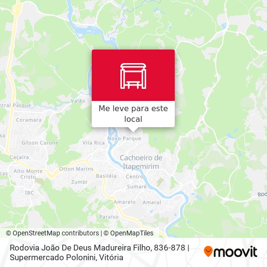 Rodovia João De Deus Madureira Filho, 836-878 | Supermercado Polonini mapa