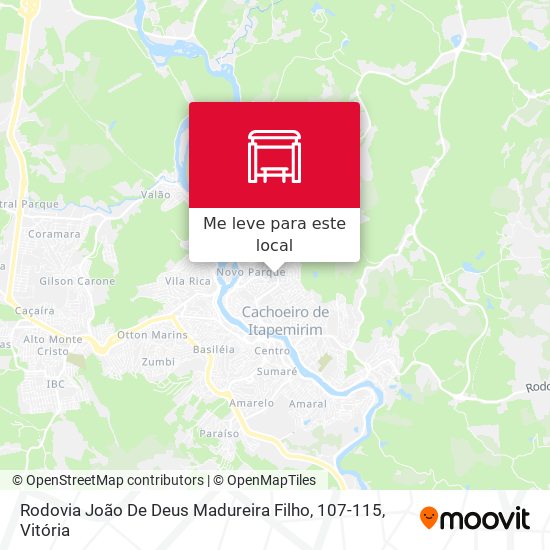 Rodovia João De Deus Madureira Filho, 107-115 mapa