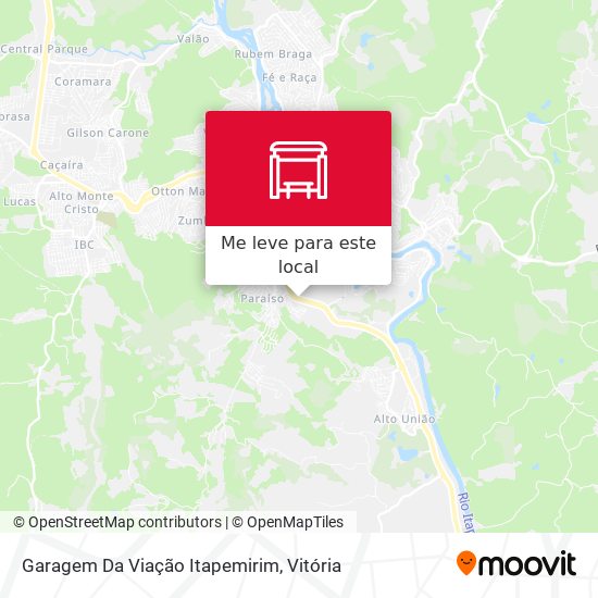 Garagem Da Viação Itapemirim mapa