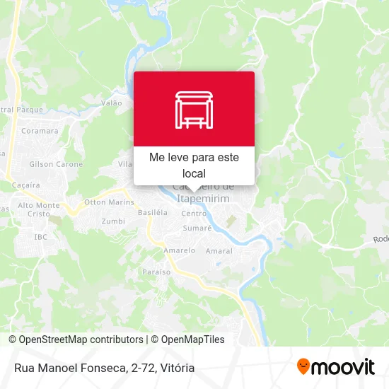 Rua Manoel Fonseca, 2-72 mapa