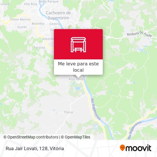 Rua Jaír Lovati, 128 mapa