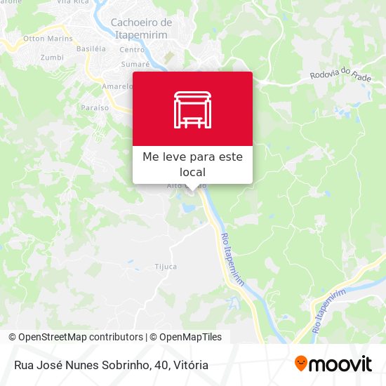 Rua José Nunes Sobrinho, 40 mapa