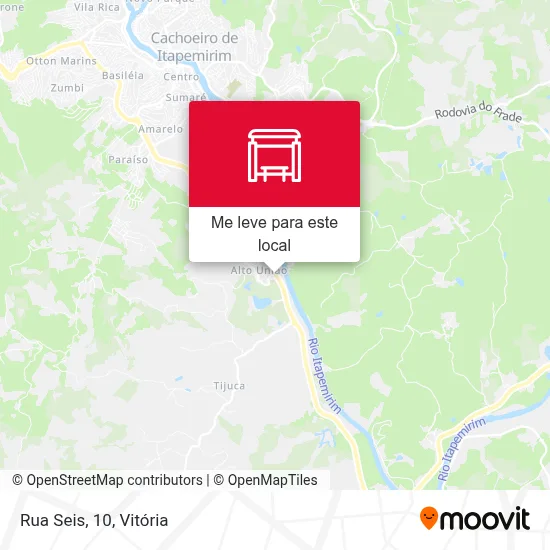 Rua Seis, 10 mapa