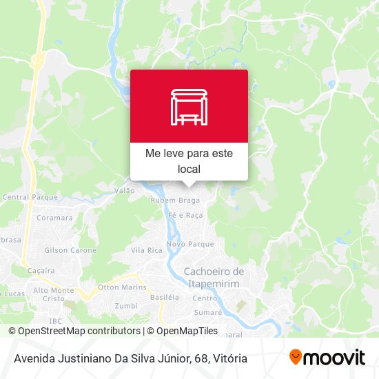 Avenida Justiniano Da Silva Júnior, 68 mapa