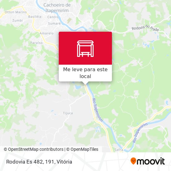Rodovia Es 482, 191 mapa