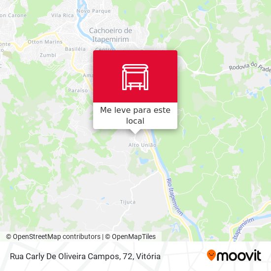 Rua Carly De Oliveira Campos, 72 mapa