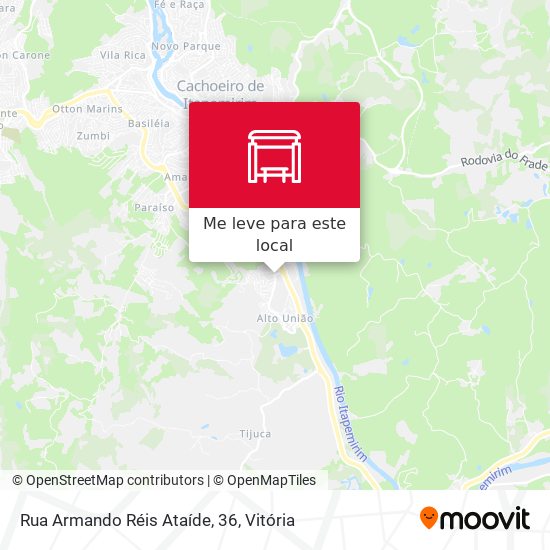 Rua Armando Réis Ataíde, 36 mapa