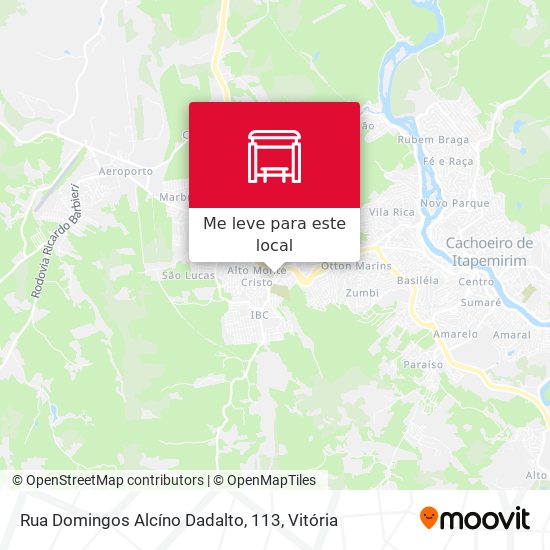 Rua Domingos Alcíno Dadalto, 113 mapa