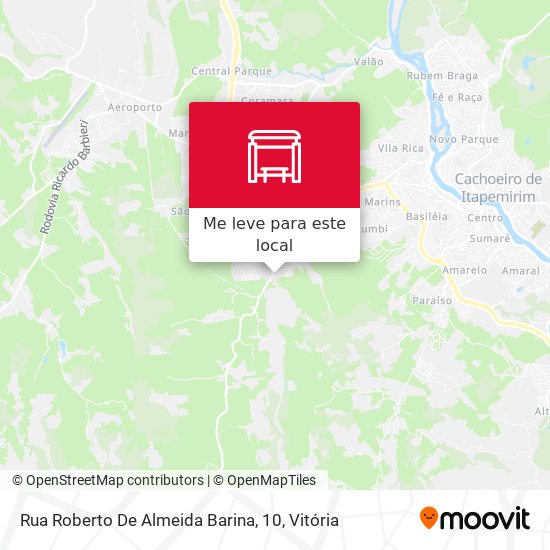 Rua Roberto De Almeida Barina, 10 mapa