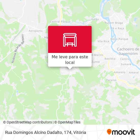 Rua Domingos Alcíno Dadalto, 174 mapa