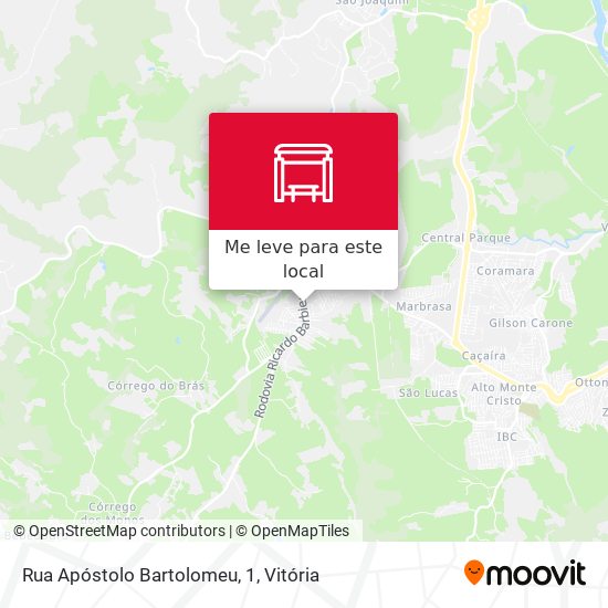 Rua Apóstolo Bartolomeu, 1 mapa