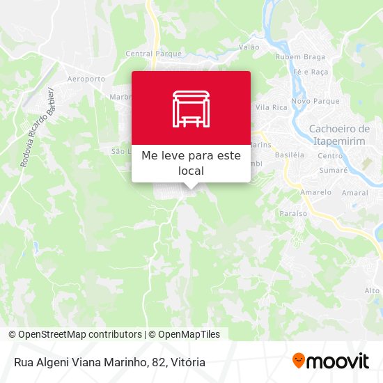 Rua Algeni Viana Marinho, 82 mapa