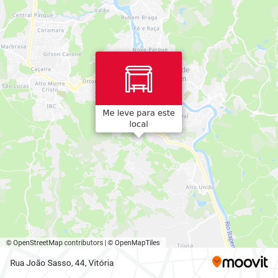 Rua João Sasso, 44 mapa