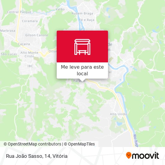 Rua João Sasso, 14 mapa