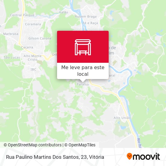 Rua Paulino Martins Dos Santos, 23 mapa