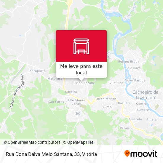 Rua Dona Dalva Melo Santana, 33 mapa