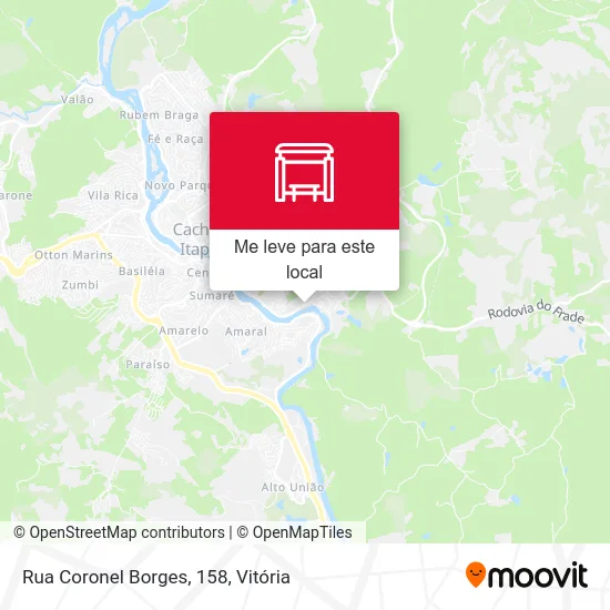 Rua Coronel Borges, 158 mapa