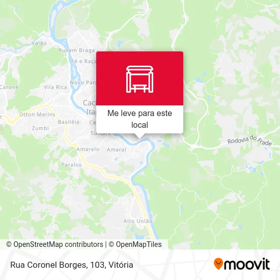 Rua Coronel Borges, 103 mapa
