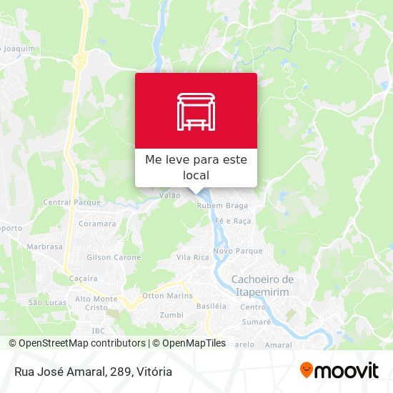 Rua José Amaral, 289 mapa