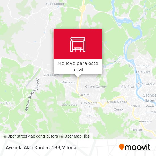 Avenida Alan Kardec, 199 mapa