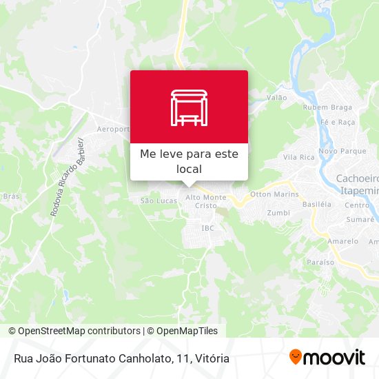 Rua João Fortunato Canholato, 11 mapa