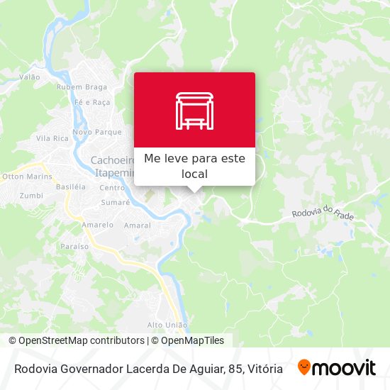 Rodovia Governador Lacerda De Aguiar, 85 mapa