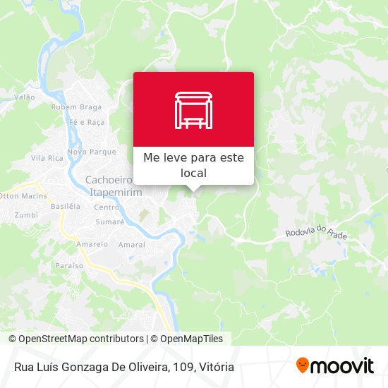 Rua Luís Gonzaga De Oliveira, 109 mapa