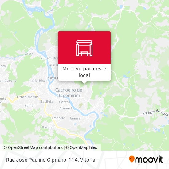 Rua José Paulino Cipriano, 114 mapa