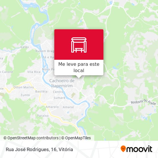 Rua José Rodrigues, 16 mapa