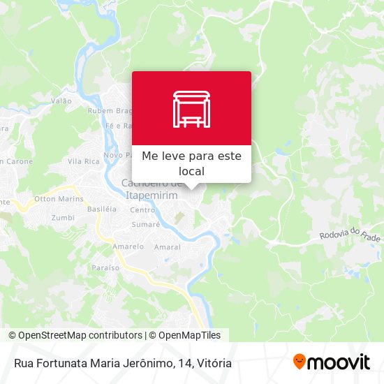 Rua Fortunata Maria Jerônimo, 14 mapa