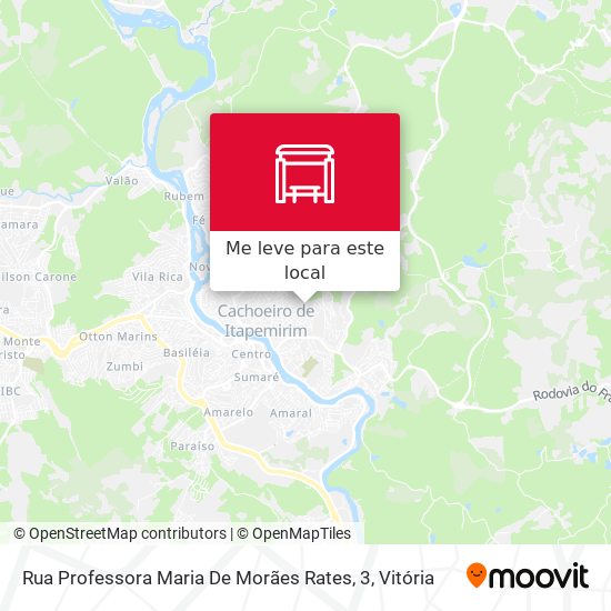 Rua Professora Maria De Morães Rates, 3 mapa