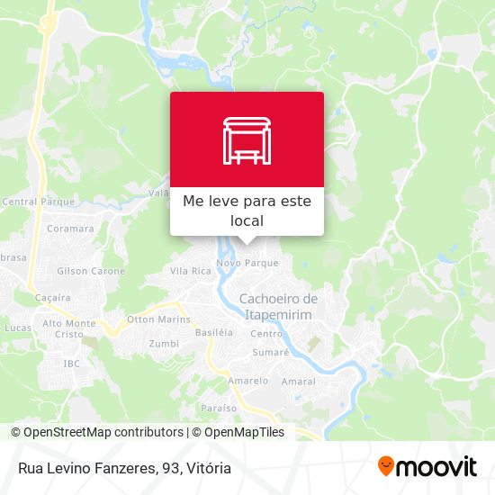Rua Levino Fanzeres, 93 mapa