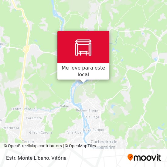 Estr. Monte Líbano mapa